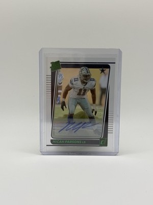 2021 Clearly Donruss Micah Parsons Rated Rookie Auto Green 11/25 Jersey Number!!