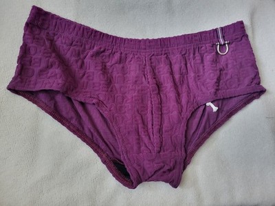 Bruno Banani BB Brief Retro Swim Brief - Size Medium - Purple - NWT