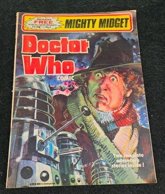 Doctor Who Comic - Mighty Midget Gratis Geschenk mit TV COMIC Nr. 1 - 1976 - Tom Baker