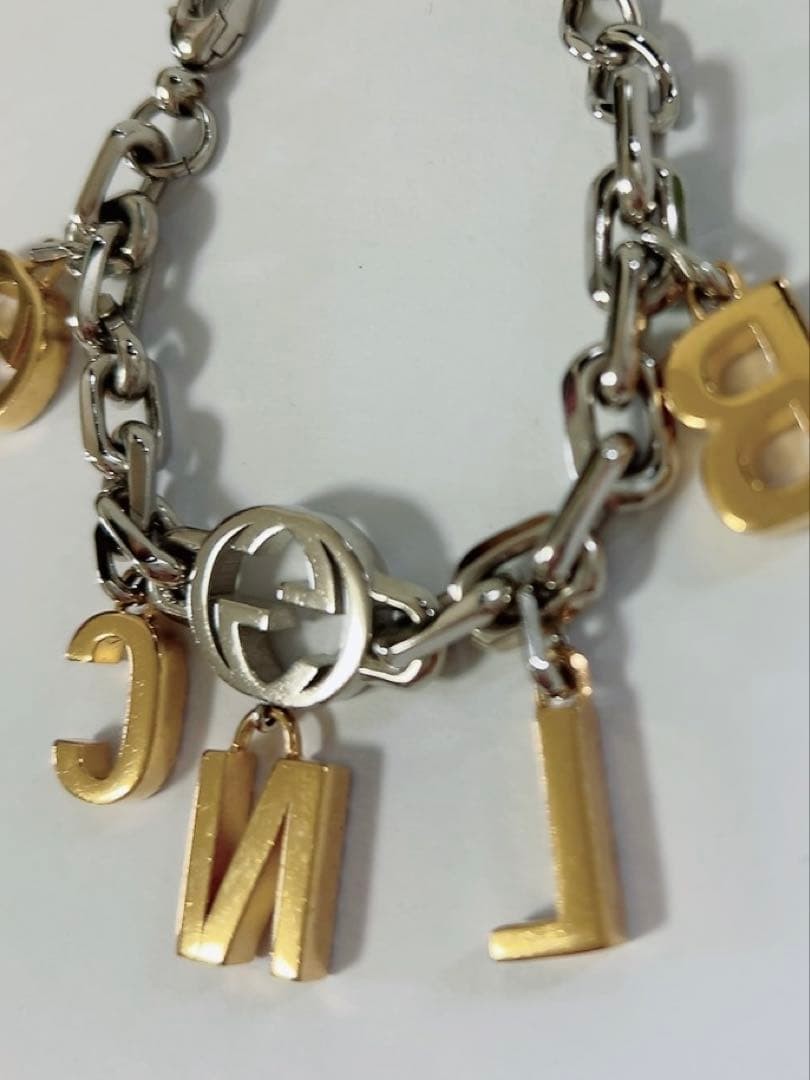 Gucci x Balenciaga Crystal Charm Bracelet Authentic Used thumbnail 6