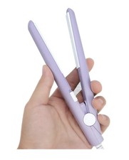 Flat Iron Mini Hair Straightener and Curler 2 in 1 for Ceramic Tourmaline Pla...