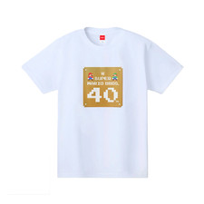 NINTENDO TOKYO Limited Super Mario Bros. 40th T-shirt  White  Japan NEW