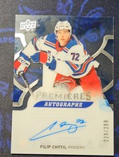 2017-18 Upper Deck Ice - Ice Premieres Autographs Filip Chytil #IPA-FC 229/299 
