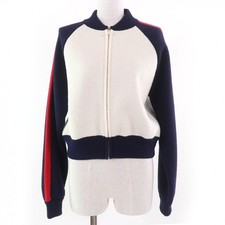 Excellent Christian Dior Jacket JA DIOR PARIS Navy wool Women 44 144V50AM350