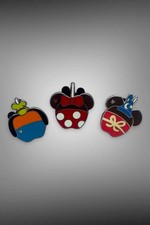 ⛵ Disney Pins 3 pin bundle candle apple pin Mickey sorcerer Mickey 