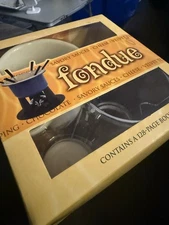 Individual Fondue Gift Box Set w/128 Page Cookbook *NEW*