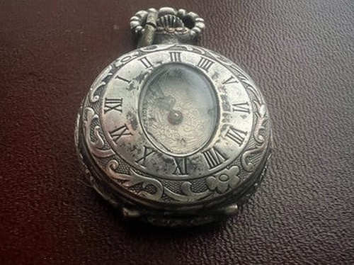 Breil Horloge Femme Poche Pendentif Okay Remontage Manuel Fonctionne Vintage - Photo 4 sur 11
