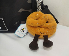 Jellycat Pretzel Amuseable Bag Charm – Soft Plush Keychain Collectible - NWT