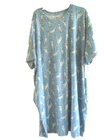Ladies Plus Nightgown  Sleepshirt   Blue Dog  Fits Size 2X-3X New