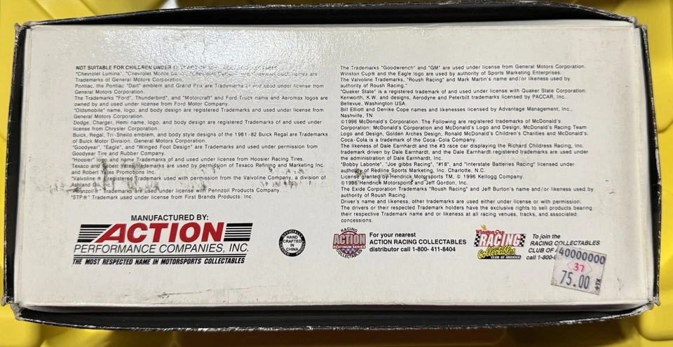 Jeremy Mayfield #37 RC Cola K-Mart 1997 Ford Thunderbird Action 1/24 - Image 3 of 3