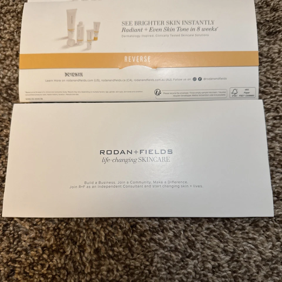 Rodan & Fields REVERSE Sample Packs Travel 4 Step Lot Of 5 Sets - Image 3 of 4