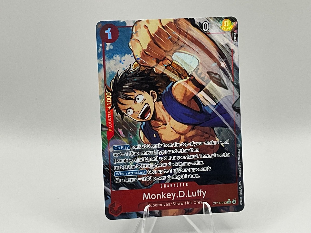 One Piece Monkey D Luffy OP14-013 SR Alternate Art Azure Sea's