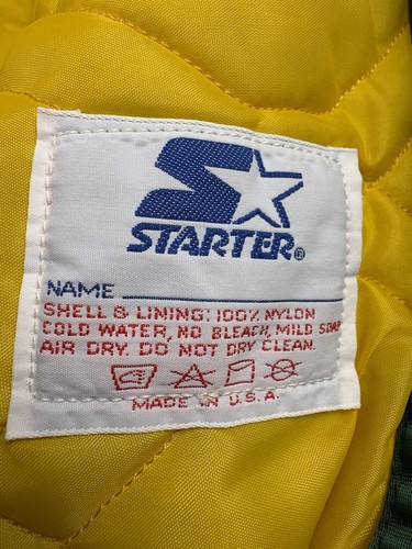 Vtg 80s 90s Starter Size Large Green Bay Packers NFL Satin Jacket Made In USA - Picture 7 of 20