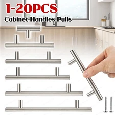 Kitchen Cabinet Pulls Stainless Steel Cupboard Drawer T Bar Handles 2''-16'' Lot