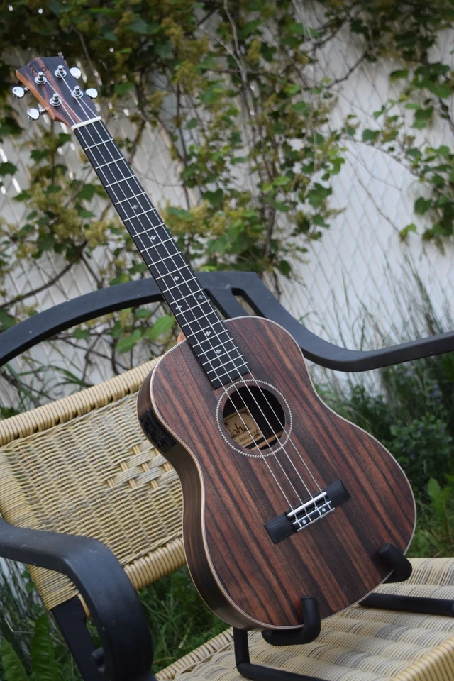 Ukulele EBONY Wood Soprano, Concert, Tenor or Baritone Wi/Wt EQ (Canadian Brand) - Image 2 of 4