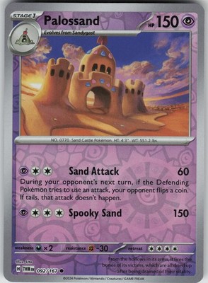 Palossand 092/167 Reverse Holo Common SV06: Twilight Masquerade NM