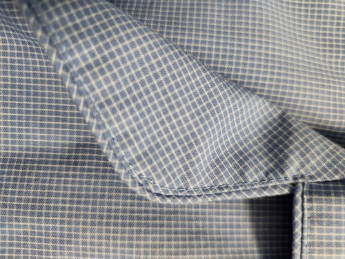 BROOKS BROTHERS Herren Medium Pyjama Shirt blau weiß kariert Baumwolle Knopfleiste - Bild 7 von 8