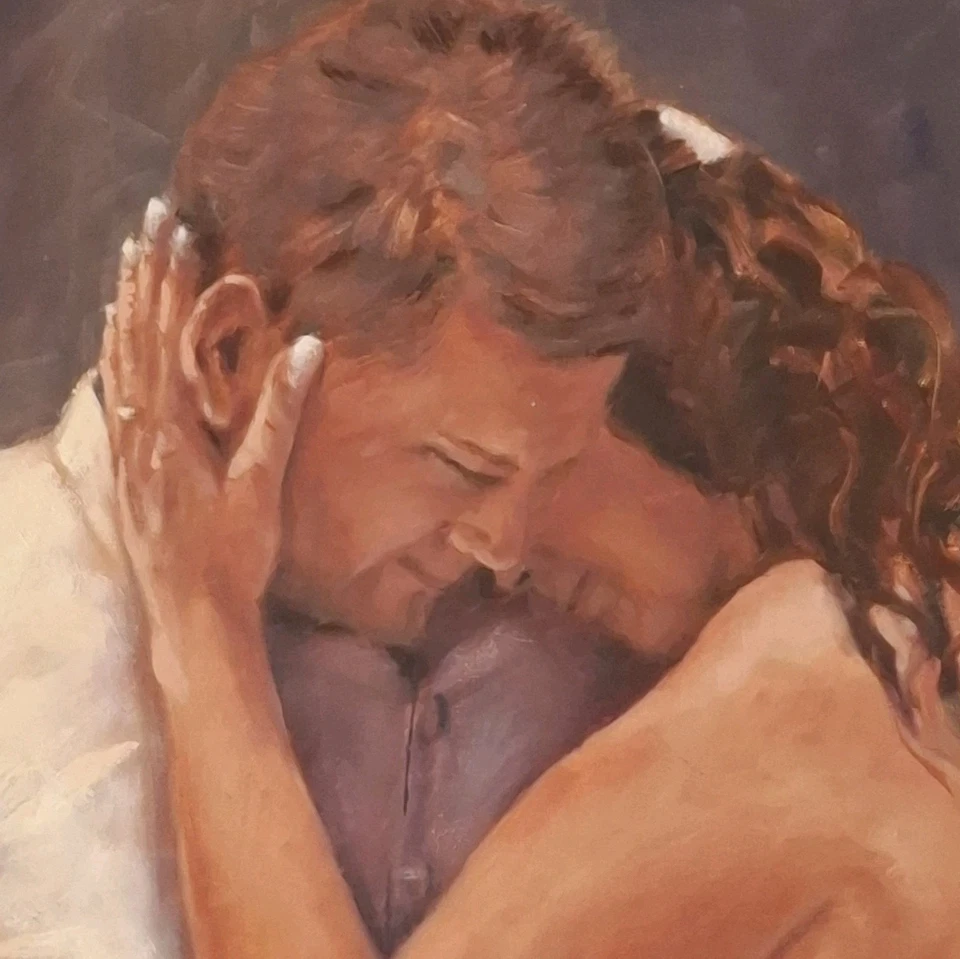 Large Painting Titled 'Love & Protection, By Alyson MAY VICTORIA ARTIST. 2006 - image 2 of 4