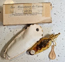 Vintage Caron Baccarat  Nuit De Noel Perfume Bottle Empty Flacon Case and Box
