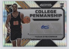 2023 Prizm Draft Picks College Penmanship Hyper Tosan Evbuomwan Rookie Auto RC