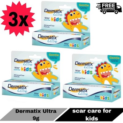 3 X Dermatix Ultra Kids 9g Scar Care for Kids Advanced Scar Formula