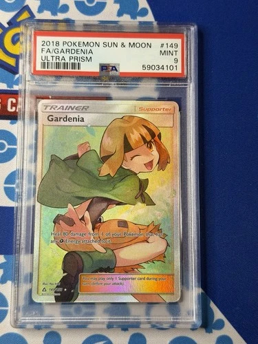 Pokemon Gardenia Ultra Prism Full Art #149 PSA 9 Mint