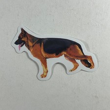Sticker German Shepherd Dog Standing Side Profile Die Cut Vinyl Decal 2.5" K9