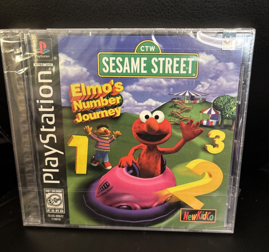PLAYSTATION 1 PS1 SESAME STREET ELMO'S NUMBER JOURNEY, FACTORY SEALED