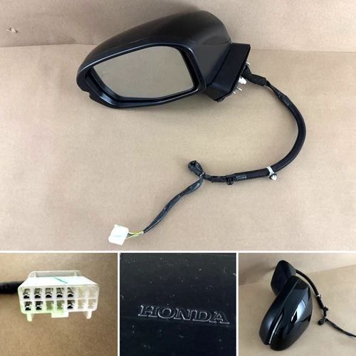 2023-2025 HONDA CRV CR-V DRIVER SIDE VIEW MIRROR BLACK OEM *8 pins plug type