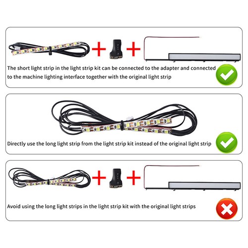 For Bambu P1P COB 3D Printer High Brightness High Density Light Strip Set - 第 7/7 張圖片