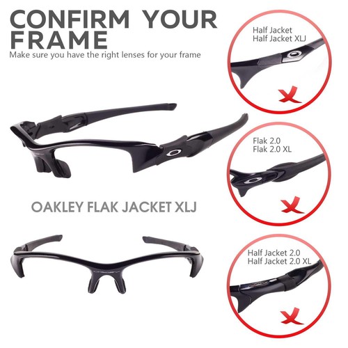 Lentes polarizadas Walleva azul hielo Mr.Shield para chaqueta antiaérea Oakley XLJ - Imagen 6 de 10