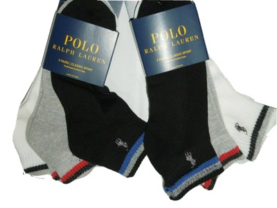 polo ralph lauren classic quarter socks 6 pairs
