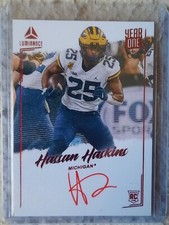 2022 Luminance Hassan Haskins Rookie Card Year One Red Ink Auto Rare Titans