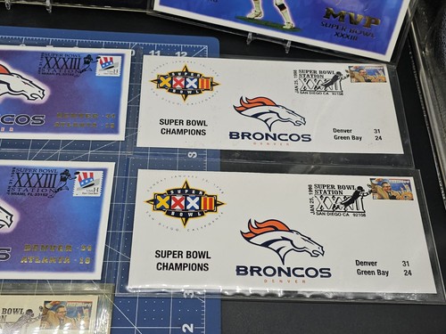 1999 Super Bowl XXXIII MVP Denver Broncos Stamp Letter Collection Lot Of 10 - Picture 5 of 12