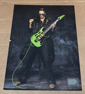STEVE VAI with his Ibanez PIA - Music Print Ad Photo #2 - 2020
