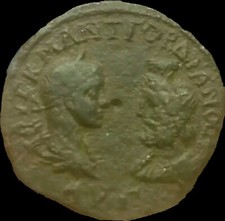 Gordian III. AD 238 - 244 Roman Moesia, Odessus , AE Pentassarion . Scarce 