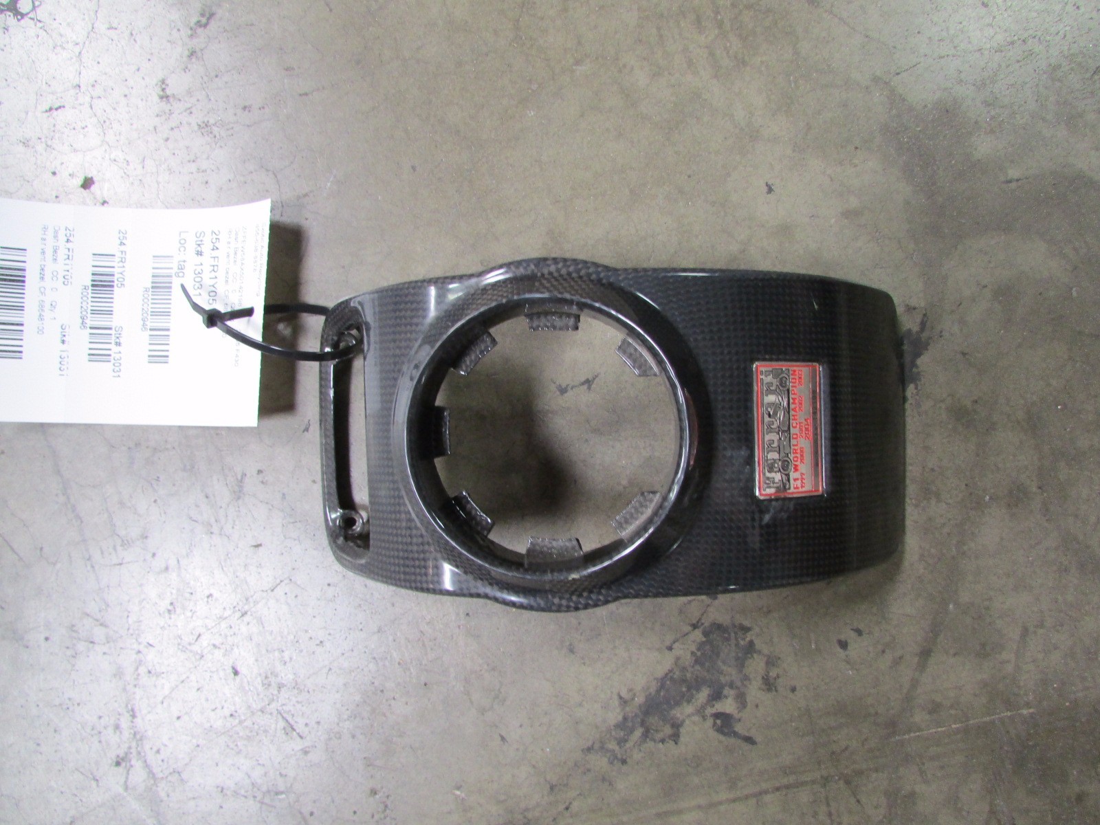 Ferrari F430 Carbon Fiber RH, Right Dash Bezel, Used, P/N 68648100