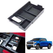 For 2014-2021 Toyota Tundra Center Console Armrest Storage Box Tray Accessories