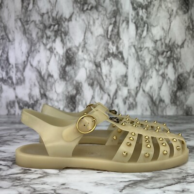 GUCCI|SANDALS Gucci Studded Rubber Jelly Sandals Slides Tiger Men Size 10