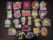 Gir Invader Zim Vinyl Stickers Pig Gaz Cartoon Dib Cute TV Show Animation