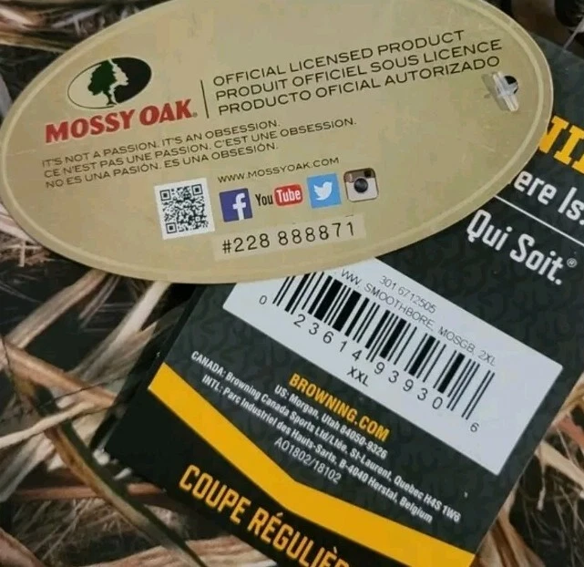 Browning Wicked Wing Smooth bore 1/4 Zip Hunting Jacket Pullover Camo XXL NWT - Image 3 of 4