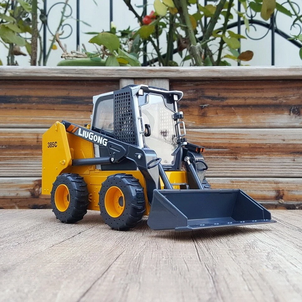1/18 Scale LIUGONG 385C SKID STEER LOADER Yellow Diecast Model Gift NIB - Image 3 of 4