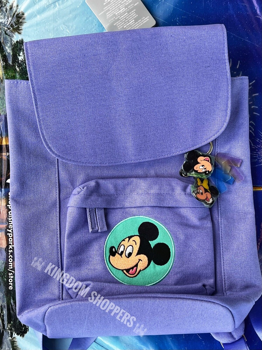 Disney Purple Backpack with Mickey Mouse Patch Mickey Mouse Purple Backpack Disney Like new | Mercari main image 3