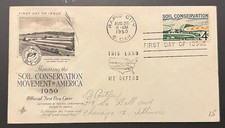 SOIL CONSERVATION 1133 AUG 26 1959 RAPID CITY SD FIRST DAY COVER FDC BX4