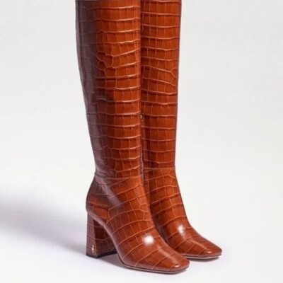 Brown Croc Boots Sam Edelman Clarem Boot SOLD OUT Sam Edelman Tall