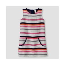 Cat  Jack Girls' Size XS 4/5 Multi Color Stripe Dress