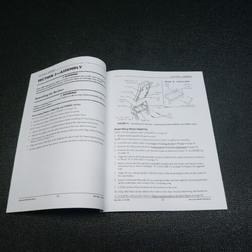 Invacare IH6065 Blue Ridge Deluxe Mobile Recliner Replacement Owners Manual - Picture 3 of 3