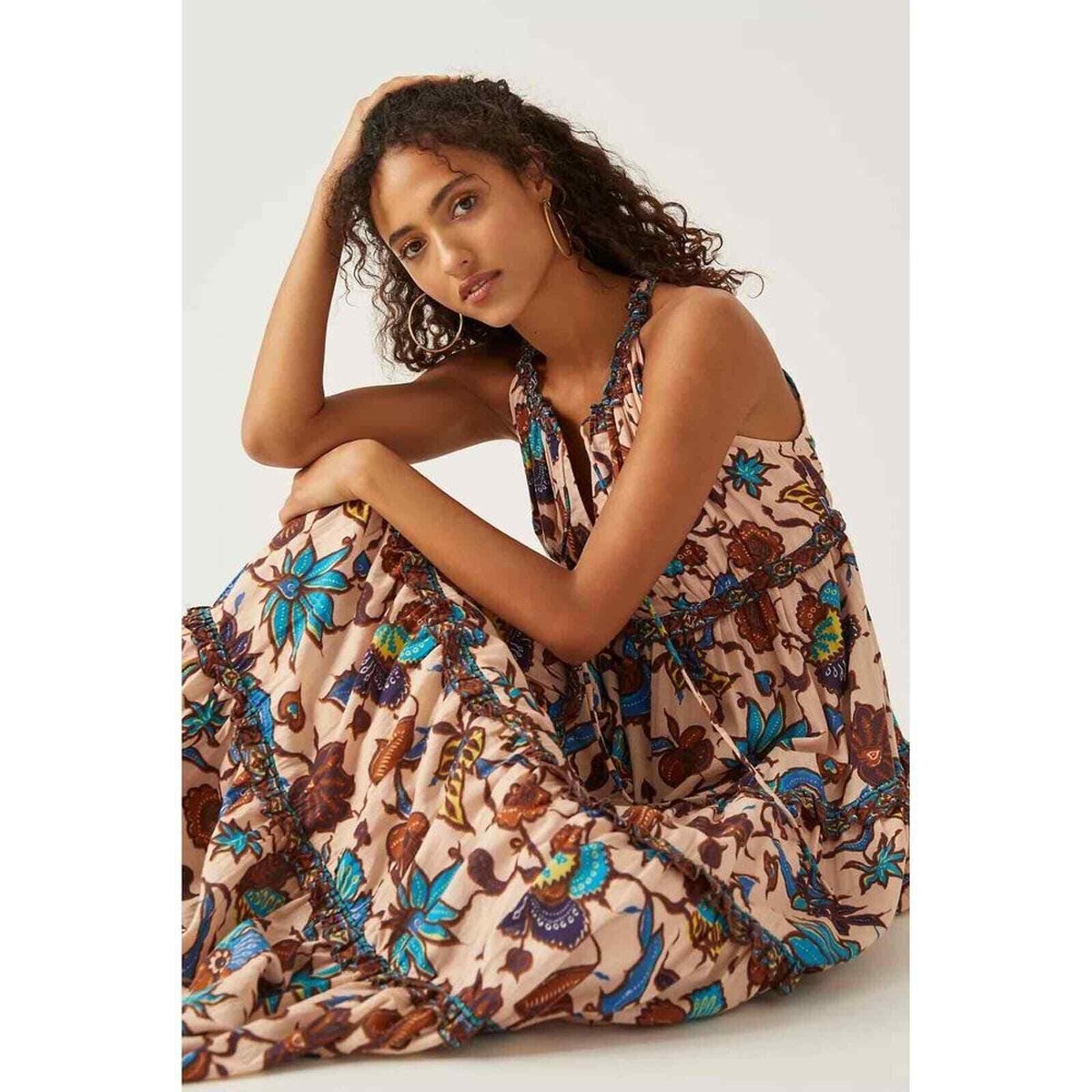 Anthropologie★Love The Label x Liberty London Maxi Dress Love The Label x Liberty London Smocked Midi Dress