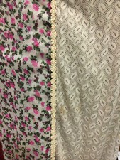 Floral and Lace Scarf