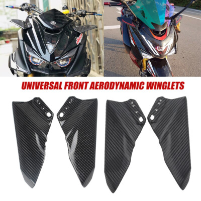 Universal Motorcycle Aerodynamic Rear Mirror Winglets Street For Honda Suzuki